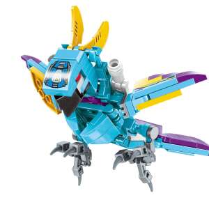 QMAN® Trans-Collector Magiczna Kostka Bloki Transformująca Robot Papuga Zabawka - zmontowana - QMAN Qman