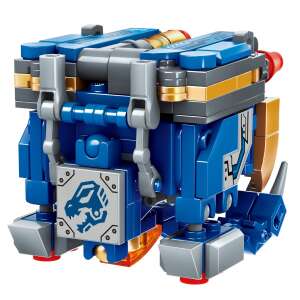 QMAN® 41214 Kostka Bestii klocki konstrukcyjne, niebieski dinozaur z działkami, złożony w kostkę - QMAN Qman