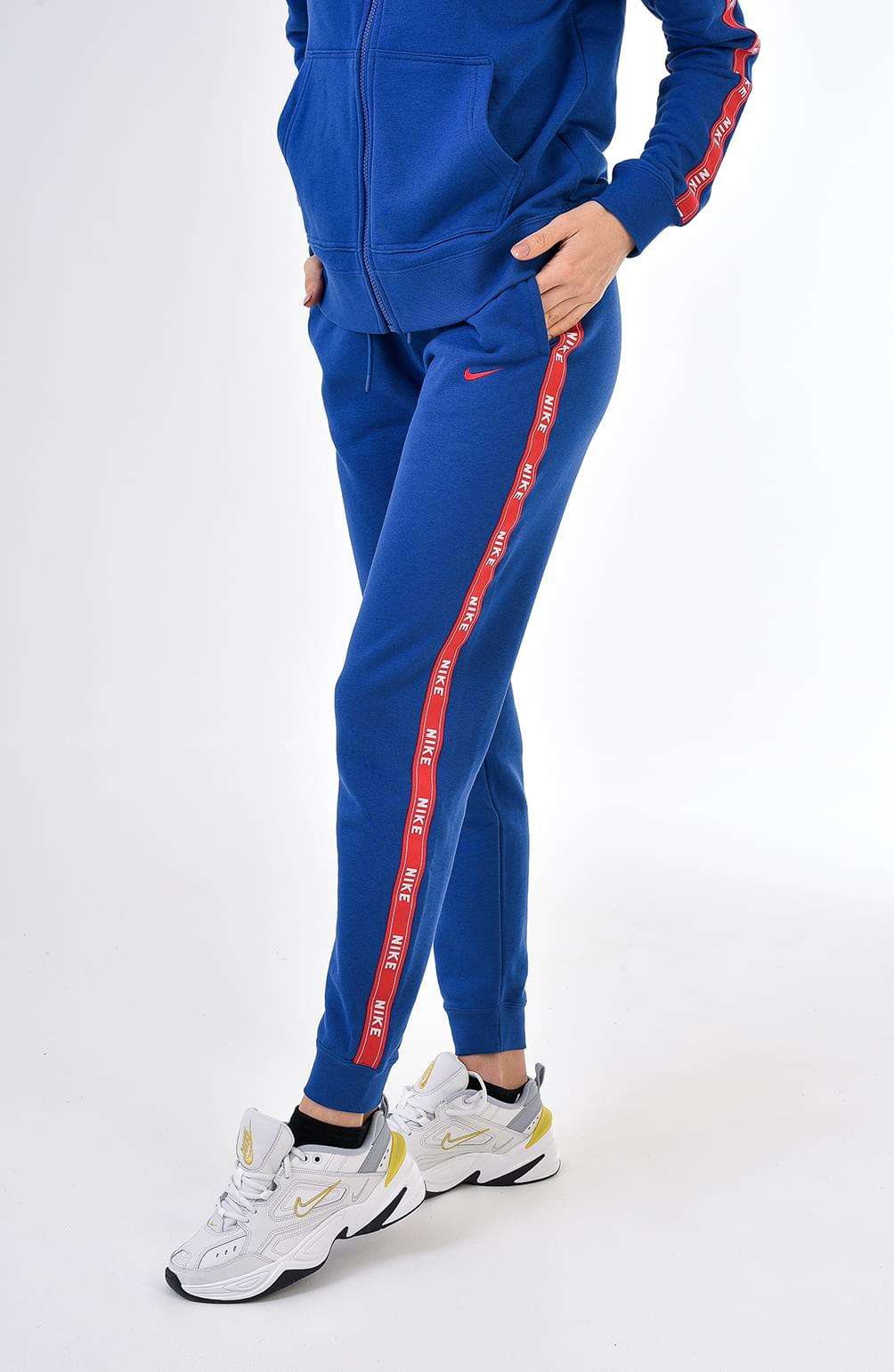 nike w nsw pant logo tape popper