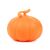 PKTY975 Halloween tök stresszlabda hátulról, mutatva sima narancssárga textúráját