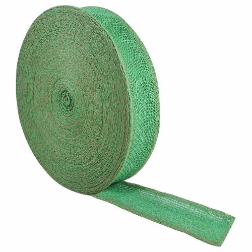vidaXL zöld juta tekercs, 5 x 1000 cm, ferde nézet, környezetbarát dekorációs és kézműves anyag - Textil méteráru