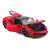 Bburago 1/18 scale diecast model car, Ferrari SF90 Stradale, red, with open hood and doors