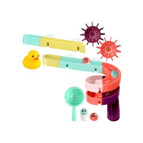 Ingbaby DIY-Wall Sucking Orbit fürdőjáték, színes és szórakoztató fürdőidő a 3 évesnél idősebb gyerekeknek, különféle kiegészítőkkel - Fürdőjáték