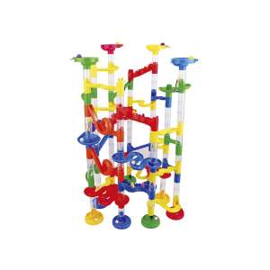 Jucărie cu bile, 136 de piese, colorată, cu mai multe niveluri, cu rampe, bucle și obstacole, pentru copiii de la 3 ani - Nonbrand Jocuri si jucarii creative