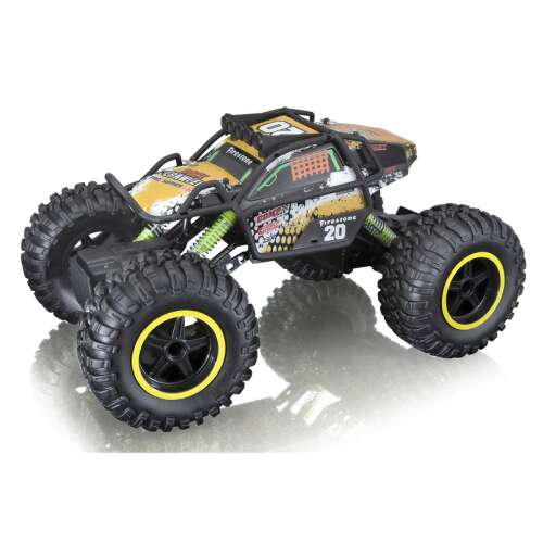 Maisto Tech RC Rock Crawler Pro Series 4WD samochód zdalnie sterowany, 2,4 GHz, terenowy, czarny, żółty, zielony, 4x4, ładowanie USB, 8+