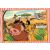 Disney Classics Funny Time 2x20 Clementoni puzzle darab Timon, Pumbaa, Simba és Zazu karakterekkel az Oroszlánkirályból, élénk szavanna tájban, piros-fehér csíkos kerettel