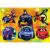 Batman Batwheels 2x20 darabos puzzle kép Batman, Batgirl, Robin és animált Batwheels járművek kör alakú betétekkel, Clementoni gyártmány