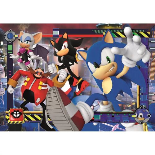 Sonic a sündisznó Spin Dash 180 db-os puzzle Sonic, Shadow, Rouge és Dr. Eggman karakterekkel - Puzzle és kirakó