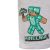 Minecraft Battlewear szürke gyerek rövidnadrág, közeli kép a Minecraft karakter dizájnról a lábszáron