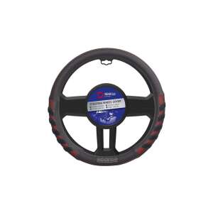 Sparco kormányhuzat, fekete-piros PVC, jobb fogásért és könnyebb vezetésért - Sparco
