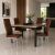 Velora Dining Line LYRA Terra Brown – modern fémvázas étkezőszék szett, barna 171193836