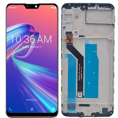 Asus Zenfone Max Pro M2 ZB631KL fekete OEM LCD kijelző érintővel kerettel előlap 171204464 - Telefon alkatrész