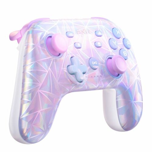 PXN P50 S vezeték nélküli kontroller Stardust Pink színben, többplatformos játékvezérlő PC-hez, mobilhoz és Switch-hez, 3/4 nézet - PXN