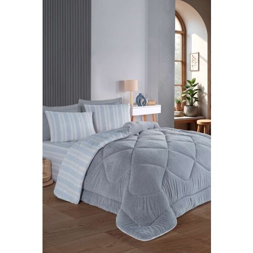 L'essential Maison dupla ágynemű szett Soft Line - szürke 171239922 - Ágynemű