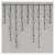 LED icicle lights, warm white, 10 meters, 600 LEDs, 8 modes, outdoor and indoor use, Emos