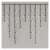 LED icicle lights, warm white, 10 meters, outdoor and indoor use, 8 modes, Emos