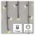 Emos LED icicle lights, warm white, 10 meters, 600 LEDs, 8 modes, specifications