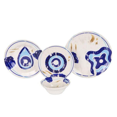 Hermia Dinner Set (24 Pieces) Multicolor Nazar 171241716 - Étkészlet