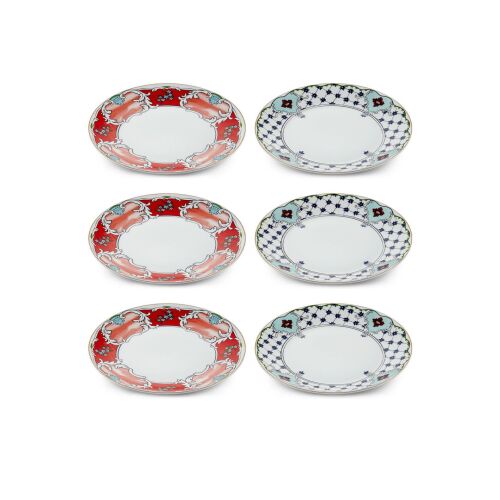 Hermia Dessert Plate Set (6 Pieces) Multicolor DNR0057 171242603 - Otthon és kert