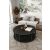 Hanah Home Coffee Table Set Black Yin Yang 4 70 - Black 171242673
