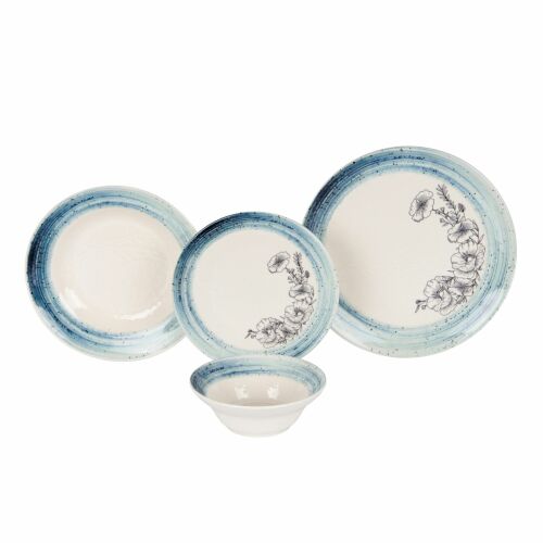 Hermia Dinner Set (24 Pieces) Multicolor Calm 171244019 - Étkészlet