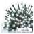 Close-up of cool white LED icicle lights, Christmas decoration