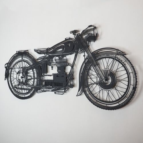 Wallity Dekoratív Fém Fali Kiegészítő Fekete Cafe Racer - APT222LS 171245293 - Lakásdekoráció