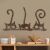 Wallity Dekoratív Fém Fali Dísz Antiquation Rusty Cats 1 171246701