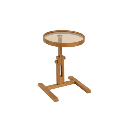 Hanah Home Side Table Walnut Opus Yuvarlak 40 - Walnut 171248163 - Dohányzóasztal