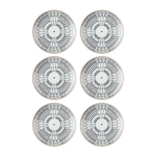 Hermia Dessert Plate Set (6 Pieces) Multicolor DNR0079 171248467 - Tányér