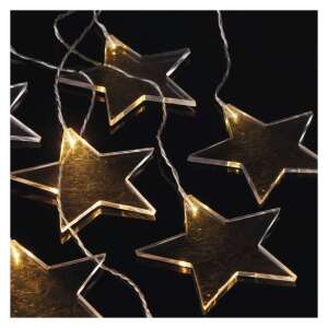 LED star lights, warm white, 8 stars, 84 cm long, for indoor and outdoor use - String Light