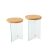 Hanah Home Serenity 2 Dohányzóasztal szett - Tölgy, Átlátszó 171249008