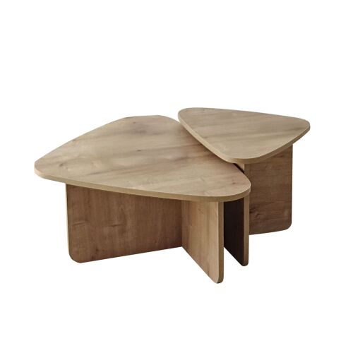 Hanah Home Dohányzóasztal szett Sapphire Oak Ballare szett - Sapphire Oak 171251053 - Hanah Home
