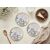 Hermia Dessert Plate Set (6 Pieces) Multicolor Spring Flower 171251266