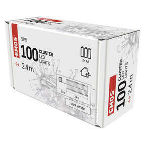 LED Christmas Nano Fairy Lights – Hedgehog, 2.4 m, 3x AA, Indoor, Cool White, Timer