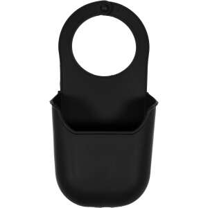 Fekete szilikon mosogatószivacs tartó a konyhai mosogatóhoz - Szaniter rögzítő készlet