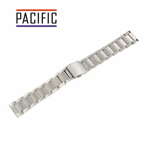 PACIFIC 24 mm PVD ezüst rozsdamentes acél óraszíj csattal, GR2 modell - Karóra kiegészítő