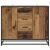 vidaXL Széf Antik Fa 92 x 35 x 76 cm Szerelt Fa 171283674