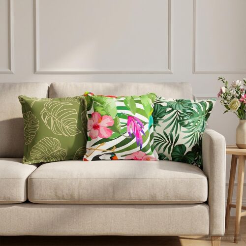 vidaXL Párna huzat 6 db HOUTEN Levélminta 35 x 35 cm Poliészter 177524610 - Párnahuzat