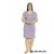 Elölről készült kép egy plus size nőről, aki rövid ujjú lila viszkóz hálóinget visel az Angel's Secret-től, megjelenítve a 2XL-től 5XL-ig elérhető méreteket