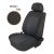 Egyedi méretre szabott autó üléshuzat SEAT TOLEDO 2 II-höz, bemutatva a T09 mintázatot sötétszürke jacquard anyagból, elegáns és védő opciót kínálva.