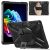 eSTUFF ES68290014 ATLANTA Defender tok Microsoft Surface Pro 12-hez, a tabletet ferde nézetben mutatja, hátoldalán kitámasztóval és kézi szíjjal