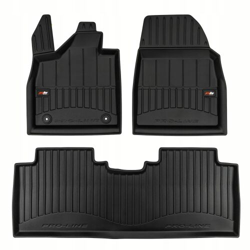 Teljes készlet RUBBER MATS Pro-Line 3D TROUGH Leapmotor C10-hez 2024-től, első és hátsó szőnyegek bemutatva - Autós kiegészítő