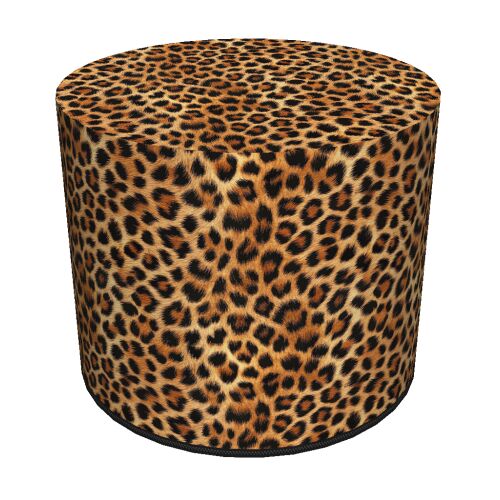 Codura Vízálló Puff Otthonra és Kertbe - Leopárdmintás, Elegáns, Kényelmes, Stabil, Cipzáras, 40 cm, Bertoni