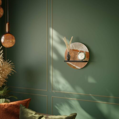 SANDHILLS SPLENDOUR kerek polc fekete