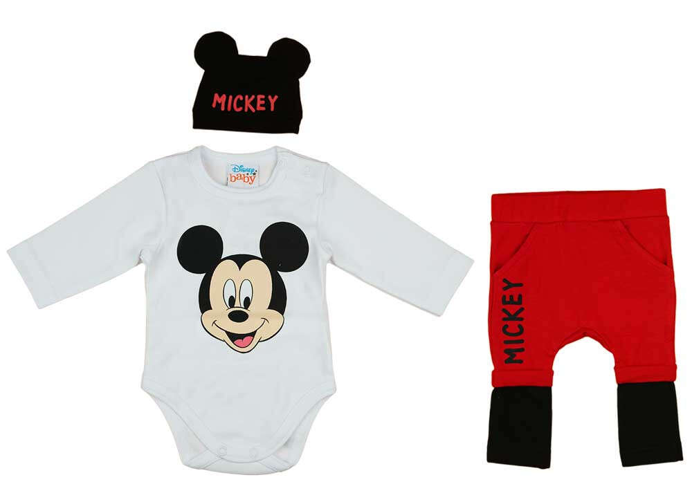 Disney Mickey 3 részes baba szett - 86-os méret