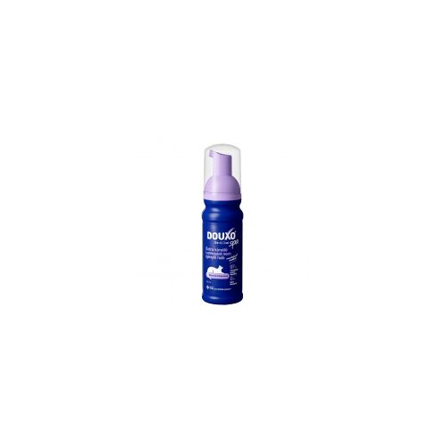 DOUXO SPA frissítő hab macskák számára, 150ml, lemosást nem igénylő kisállat ápolás, lila pumpás flakon macska higiéniához, hipoallergén macska sampon alternatíva - Macska sampon