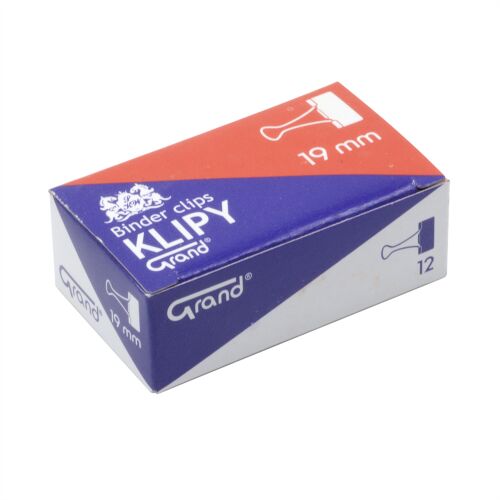 Binderkapocs 19mm, 12 db/doboz, Grand 171537784 - Iratcsipesz