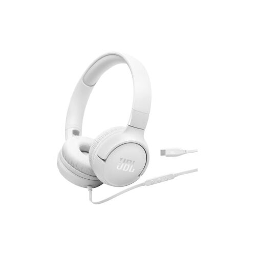 JBL Tune 520C vezetékes fejhallgató, fehér, beépített mikrofon, over ear, kábel hossz 120 cm, 0,156 kg 171543074 - Fejhallgató