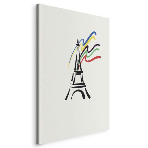 Kép - Az Eiffel-torony és színes szalagok 171573154 - Lakberendezés